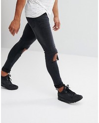 Jean skinny déchiré noir