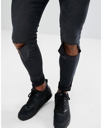 Jean skinny déchiré noir