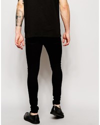 Jean skinny déchiré noir Asos