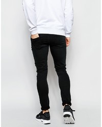 Jean skinny déchiré noir Asos