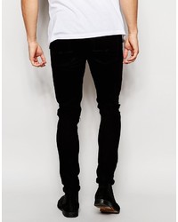 Jean skinny déchiré noir Asos