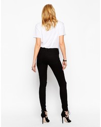 Jean skinny déchiré noir Asos