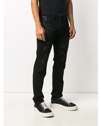 Jean skinny déchiré noir Philipp Plein