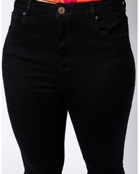 Jean skinny déchiré noir Asos