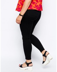 Jean skinny déchiré noir Asos