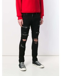 Jean skinny déchiré noir Amiri