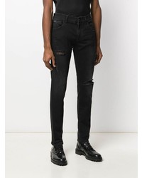 Jean skinny déchiré noir Dolce & Gabbana