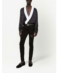 Jean skinny déchiré noir Dolce & Gabbana