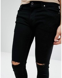 Jean skinny déchiré noir Jack and Jones