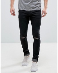 Jean skinny déchiré noir