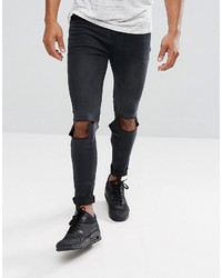 Jean skinny déchiré noir