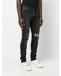 Jean skinny déchiré noir Ksubi