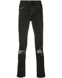 Jean skinny déchiré noir Ksubi