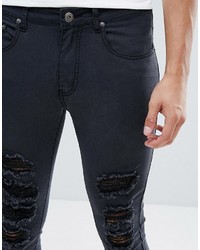 Jean skinny déchiré noir