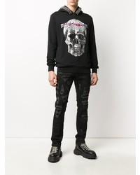 Jean skinny déchiré noir Philipp Plein