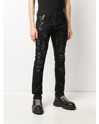 Jean skinny déchiré noir Philipp Plein