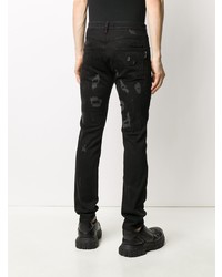 Jean skinny déchiré noir Philipp Plein