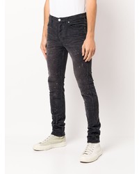 Jean skinny déchiré noir purple brand