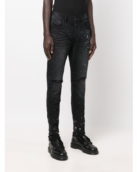 Jean skinny déchiré noir purple brand