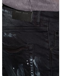 Jean skinny déchiré noir purple brand