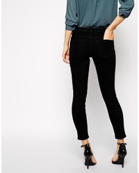 Jean skinny déchiré noir Asos