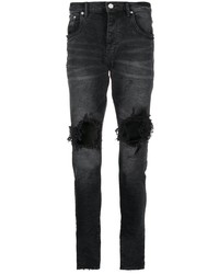 Jean skinny déchiré noir purple brand