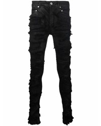 Jean skinny déchiré noir Rick Owens