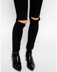 Jean skinny déchiré noir Asos