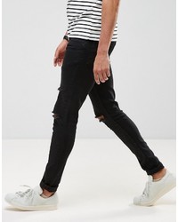 Jean skinny déchiré noir Ringspun