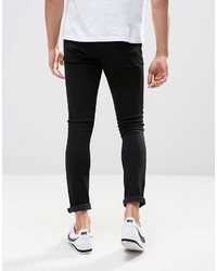 Jean skinny déchiré noir Asos