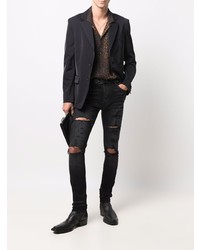 Jean skinny déchiré noir Amiri