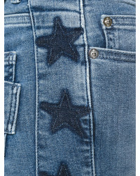 Jean skinny en coton à étoiles bleu Givenchy