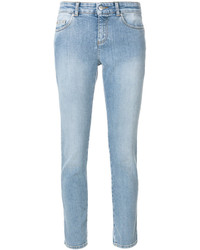 Jean skinny en coton bleu clair Alexander McQueen