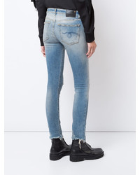 Jean skinny en coton bleu clair R 13