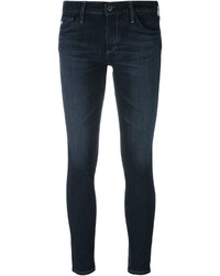 Jean skinny en coton bleu marine AG Jeans