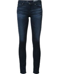 Jean skinny en coton bleu marine AG Jeans