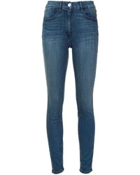 Jean skinny en coton bleu 3x1