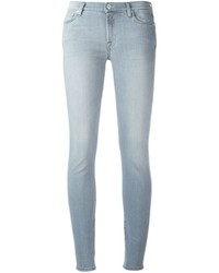 Jean skinny en coton gris 7 For All Mankind