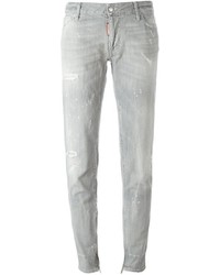 Jean skinny en coton gris Dsquared2