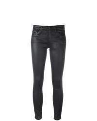Jean skinny en cuir noir AG Jeans