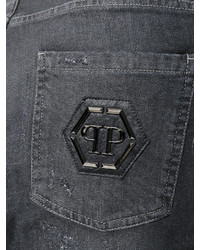 Jean skinny gris foncé Philipp Plein