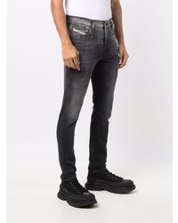 Jean skinny gris foncé Diesel