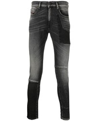 Jean skinny gris foncé Diesel