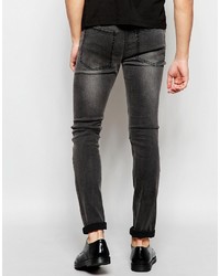 Jean skinny gris foncé Cheap Monday