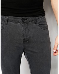 Jean skinny gris foncé Pull&Bear