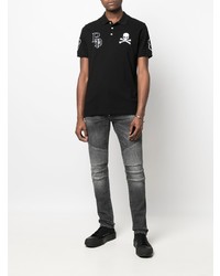 Jean skinny gris foncé Philipp Plein