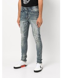 Jean skinny imprimé bleu clair Haculla