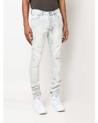 Jean skinny imprimé bleu clair Ksubi