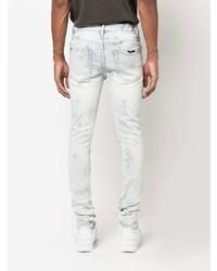 Jean skinny imprimé bleu clair Ksubi