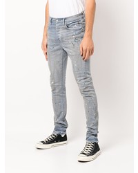 Jean skinny imprimé bleu clair purple brand